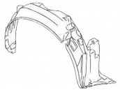 Подкрылок правая SUZUKI: SPLASH 07-