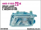 Фара передн правая SEAT: CORDOBA,IBIZA 93-97