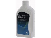 Масло трансмиссионное полусинтетическое 1л - ZF Lifeguard Hybrid 1, полусинтетика (сине-зеленый) для гибридный трансмиссий ZF серий 8HP, 8P и 9HP