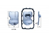 Фильтр АКПП AUDI: Q7 (4L) 3.0-4.2TDi/FSi 06-15 \ PORSCHE: CAYENNE (9PA) 3.0-4.8i/S/GTS/TDi/Turbo 02-10 \ VW: TOUAREG (7LA/7L6/7L7) 2.5-6.0i/FSi/TDi 02-10 (6-АКПП)