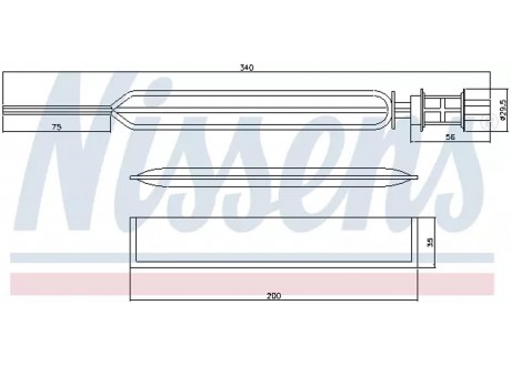 Осушитель кондиционера OPEL: ASTRA H (L08/L35/L48/L67/L69/L70) 1.2-2.0i/LPG/CDTi/Turbo 04-14, ZAFIRA B (A05) 1.6-2.2i/CNG/CDTi/Turbo 05-