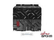 Защита картера и КПП Chevrolet Aveo 2008-2012, V - 1.2, 1.4/Ravon Nexia R3 2016-, V - 1.5, сталь, с к-том крепежа