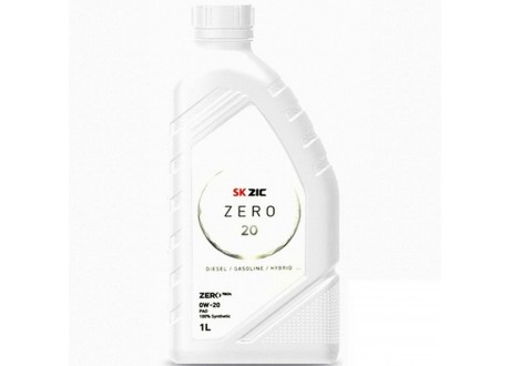 Масло моторное синтетическое 1л - ZIC ZERO 20 0W-20, API SP, ILSAC GF-6A, GM Dexos 1