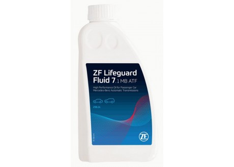Масло трансмиссионное синтетическое 1л - ZF LifeguardFluid 7.1 MB ATF, синтетика (красный) для 5/7-ступ АКПП Mercedes-Benz (722.6/W5A, 580/NAG1, 722.9/W7A, 700/NAG2, NAG2V-Sport)