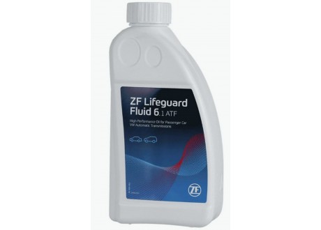 Масло трансмиссионное полусинтетическое 1л - ZF LifeguardFluid 6.1 ATF, полусинтетика (красный) аналог VAG G055025A2, BMW 83227542290, GM 9986195