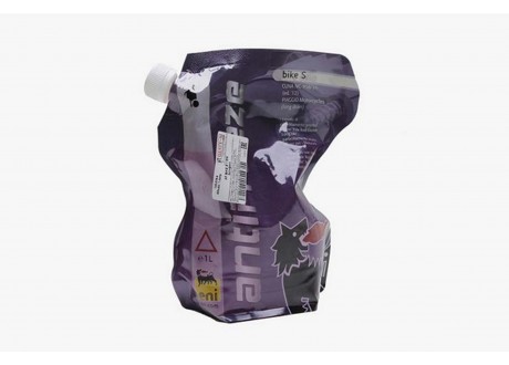 Антифриз 1л - розовый,готовый(-41C),ANTIFREEZE BIKE S для мототехники, на основе этиленгликоля с AOT,CUNA NC 956-16 (ed. _apos;12),AFNOR NFR 15-601,JIS K 2234:2006