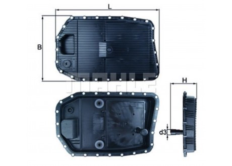 Фильтр АКПП BMW: 1-serie (E81/E82/E87/E88) 116-135i/D/M 05-13, 3-serie (E90/E91/E92/E93) 316-335i/xi/D 04-13, 5-serie (E60/E61) 520-540i/D 03-10 (АКПП - 6HP19/21)