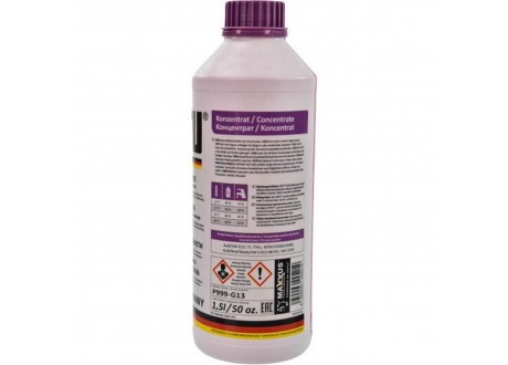 Антифриз (концентрат) 1,5л - фиолетовый, G13, VW TL 774-J, ASTM D3306/D4985, SAE J1034, Audi/Seat/Skoda/VW G 013 A8J M1