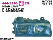 Фара передн прав BMW: E36 94-97, HELLA-TYPE