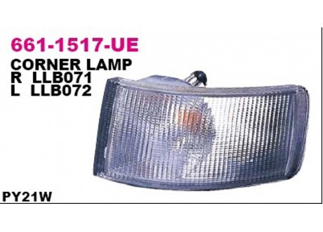 Фонарь указателя поворота прав CITROEN: JUMPER, FIAT: DUCATO, PEUGEOT: BOXER 94-01